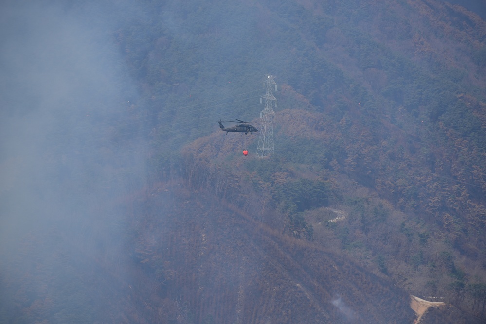 2nd Combat Aviation Brigade assists with the South Korea Wildfires.