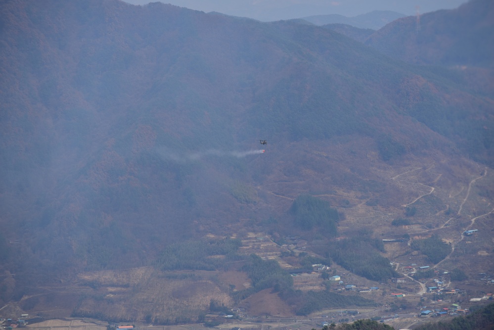 2nd Combat Aviation Brigade assists with the South Korea Wildfires.