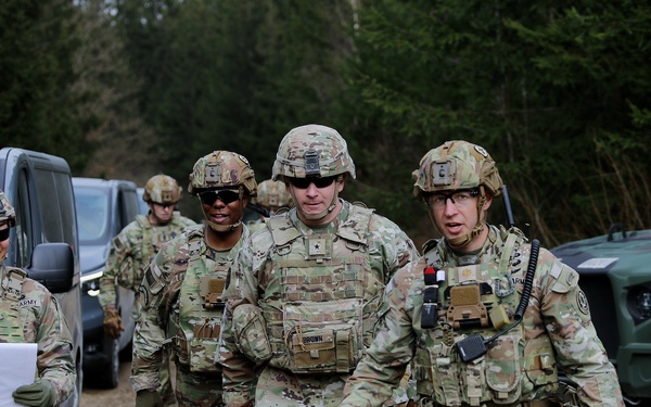 Brigadier General Brown visits the 2d Cavalry Regiment