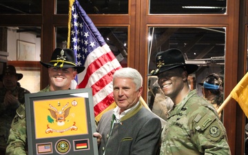 Franz Zeilmann receives honorary Dragooning and Retirement Ceremony