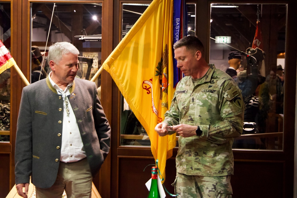 Franz Zeilmann receives honorary Dragooning and Retirement Ceremony