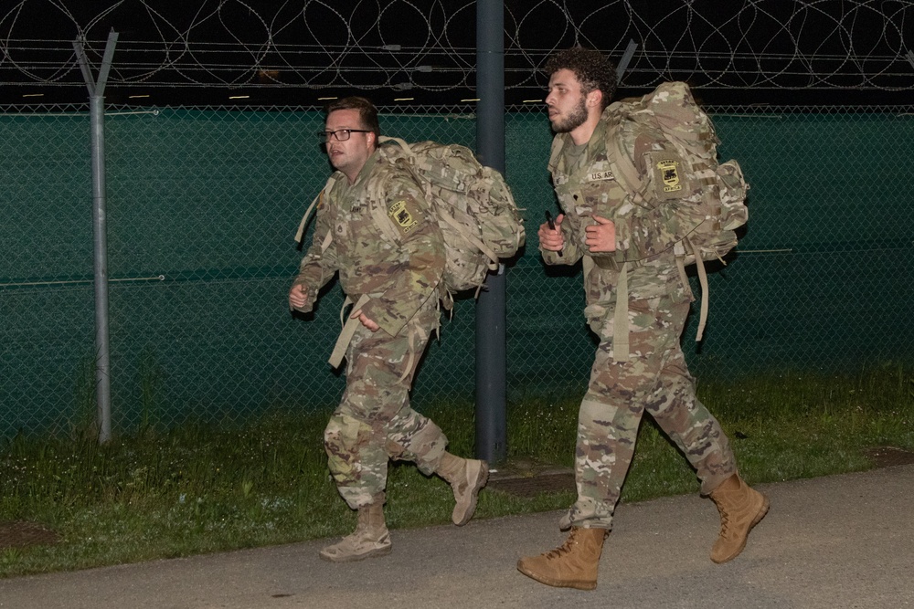 Geospatial planning cell's best mappers compete in ruck march