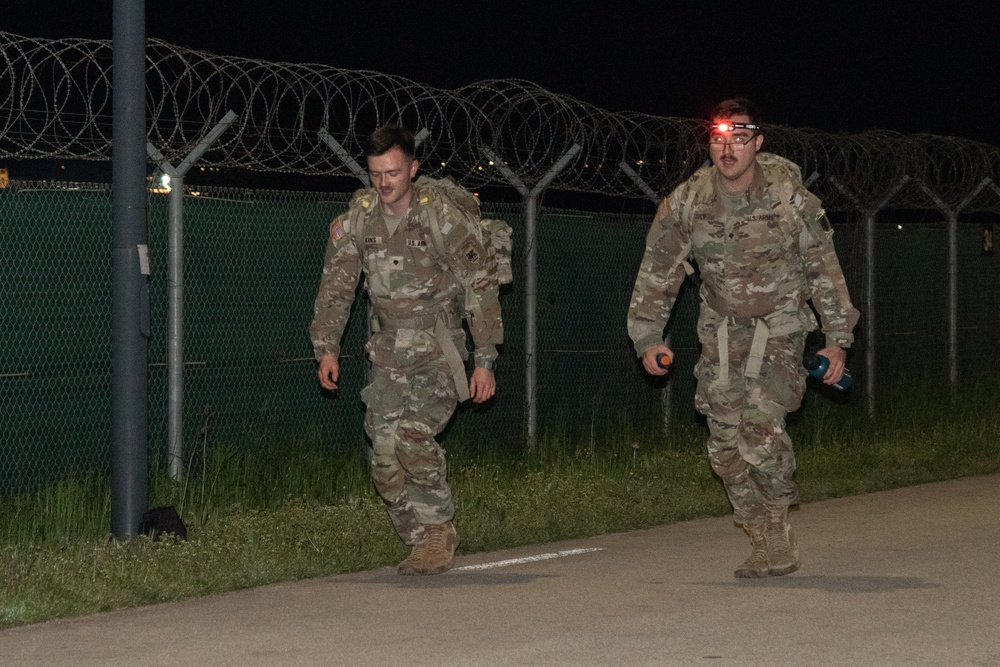 Geospatial planning cell's best mappers compete in ruck march