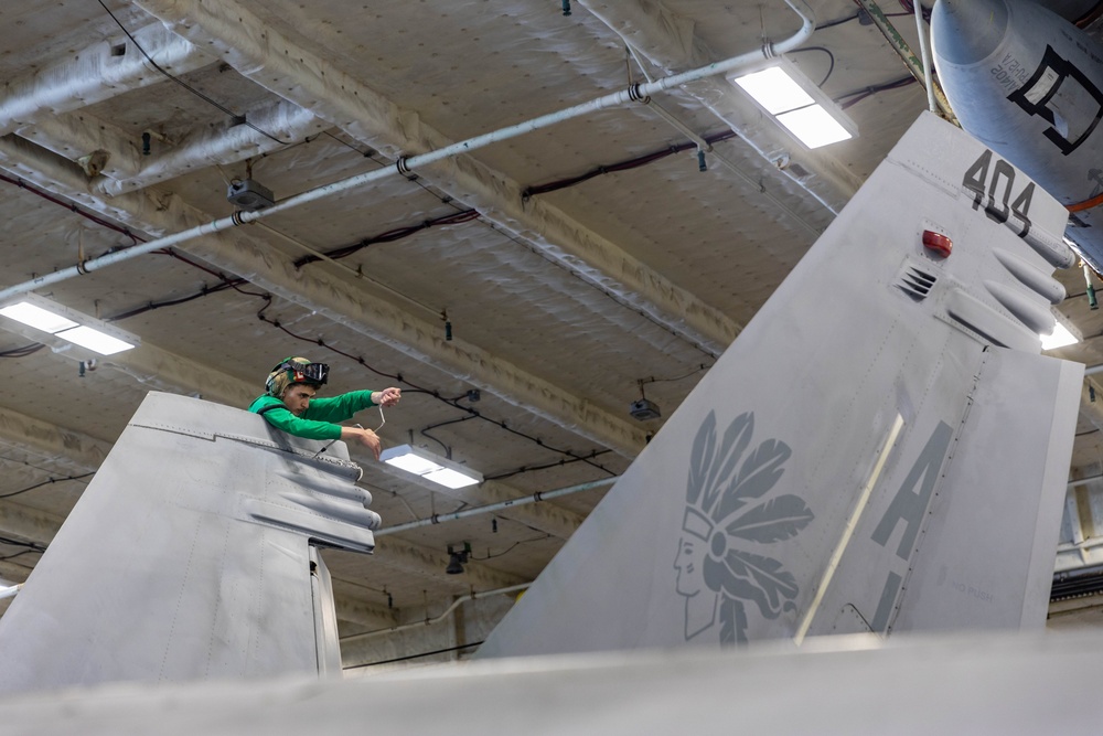 &quot;Golden Warriors&quot; of the USS Gerald R. Ford Conduct Maintenance