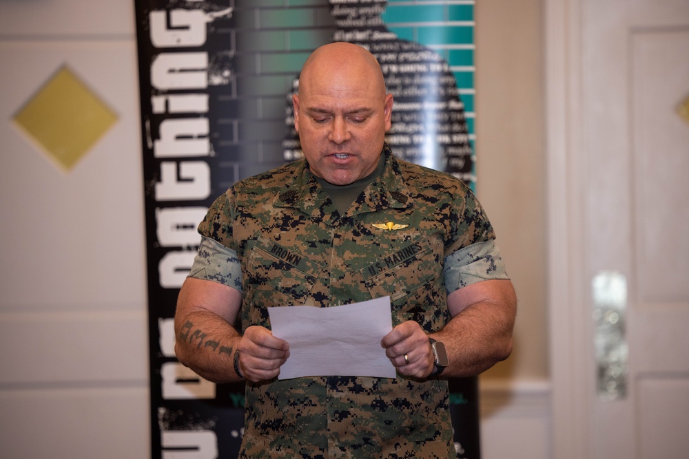 Quantico Base Leadership and SAPR personnel sign 2025 SAAPM Proclamation