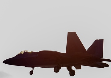 F-22 Raptors conduct aerial practices at JBER