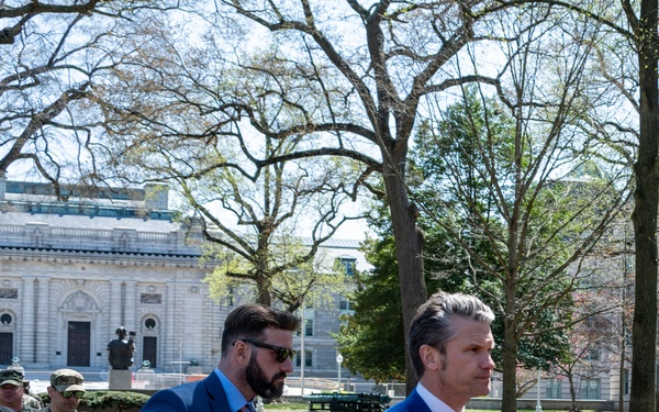 Secretary of Defense visits Naval Academy