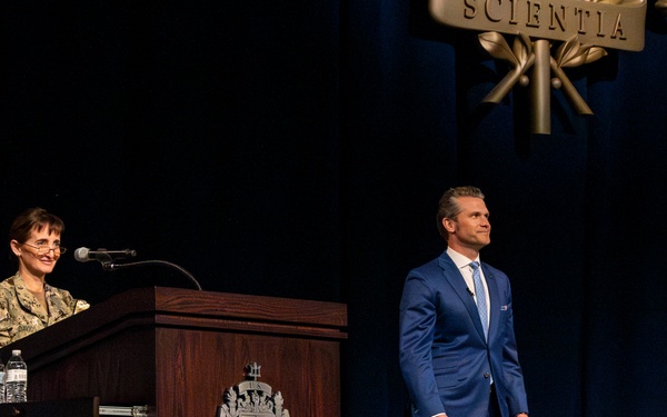 Secretary of Defense visits Naval Academy