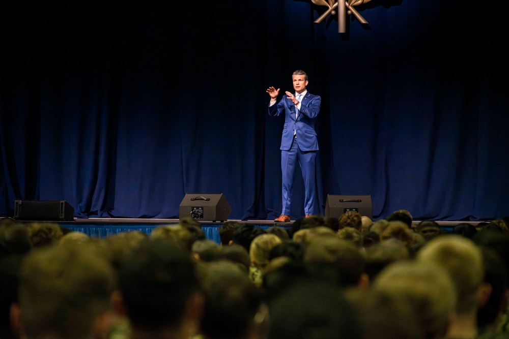 Secretary of Defense visits Naval Academy