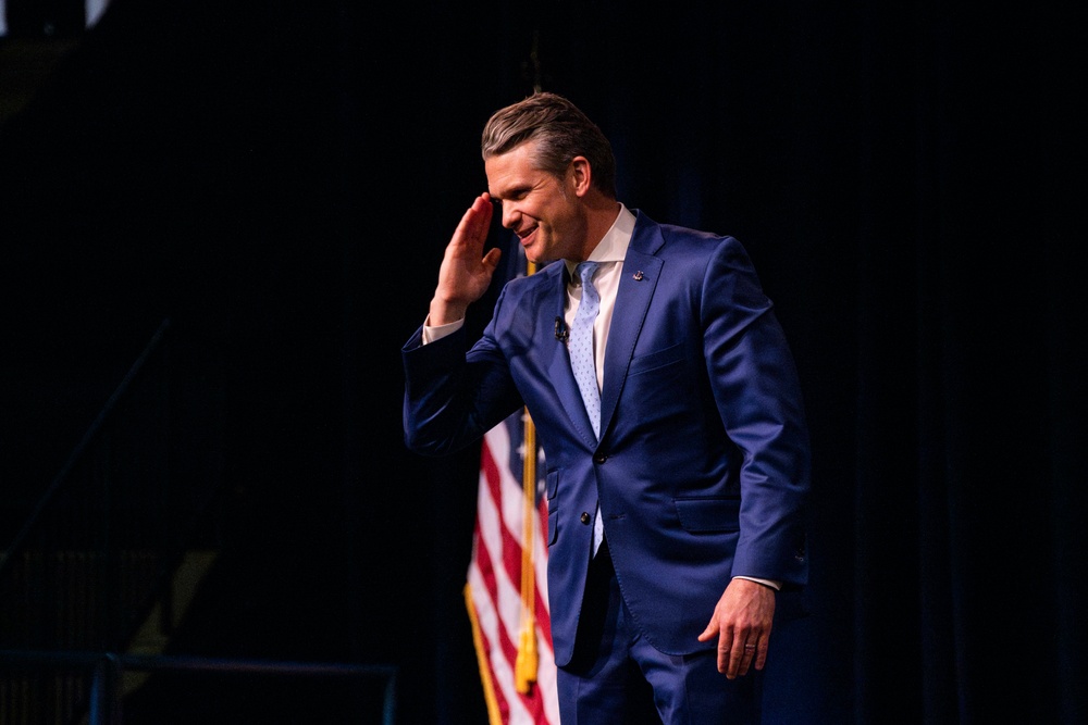 Secretary of Defense visits Naval Academy