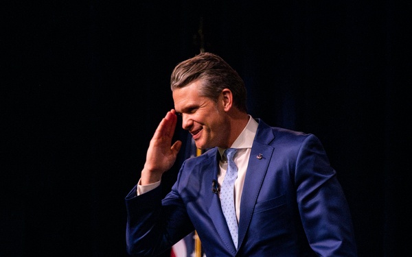 Secretary of Defense visits Naval Academy