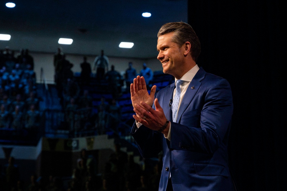 Secretary of Defense visits Naval Academy