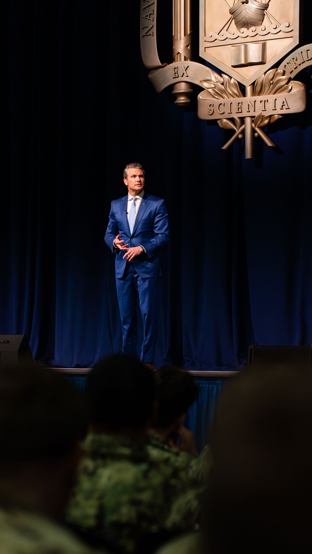 Secretary of Defense Visits Naval Academy