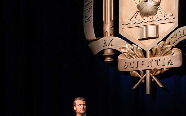 Secretary of Defense Visits Naval Academy