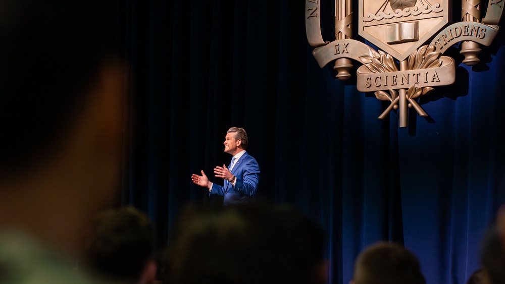 Secretary of Defense Visits Naval Academy