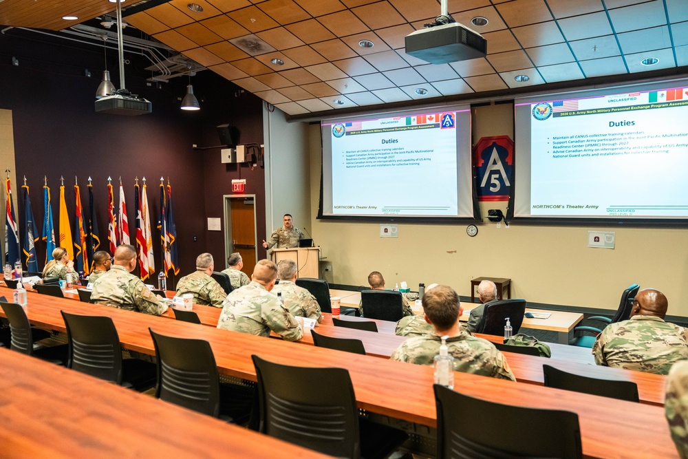 U.S. Army North (Fifth Army) hosts the Military Personnel Exchange Program conference