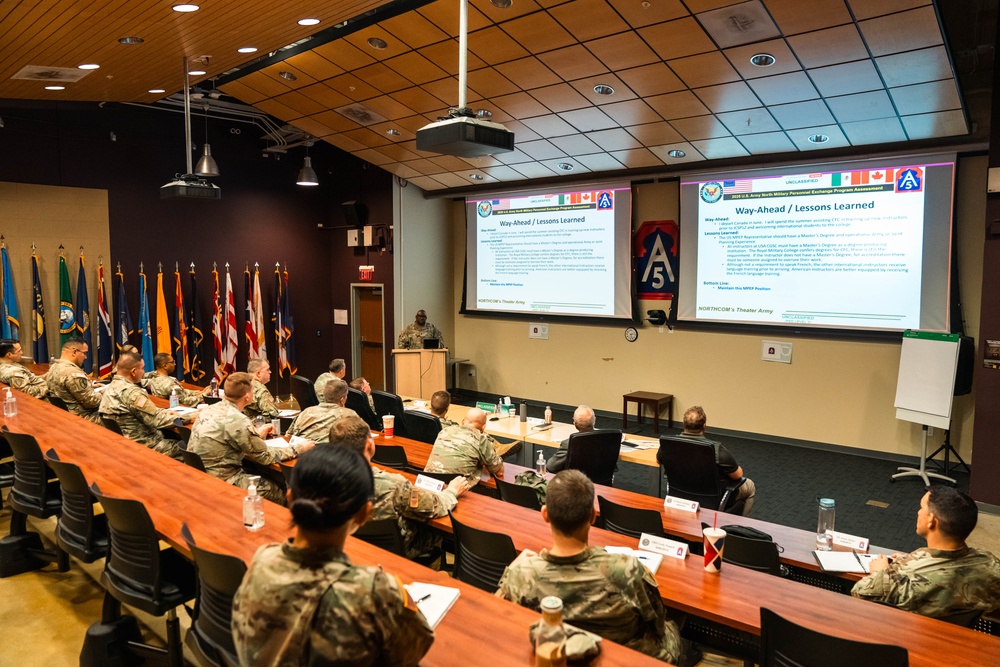 U.S. Army North (Fifth Army) hosts the Military Personnel Exchange Program conference