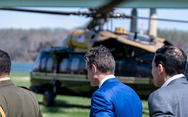 Secretary of Defense Pete Hegseth Visits U.S. Naval Academy