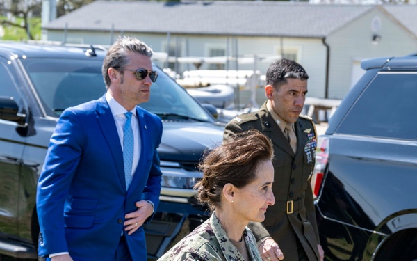 Secretary of Defense Pete Hegseth Visits U.S. Naval Academy