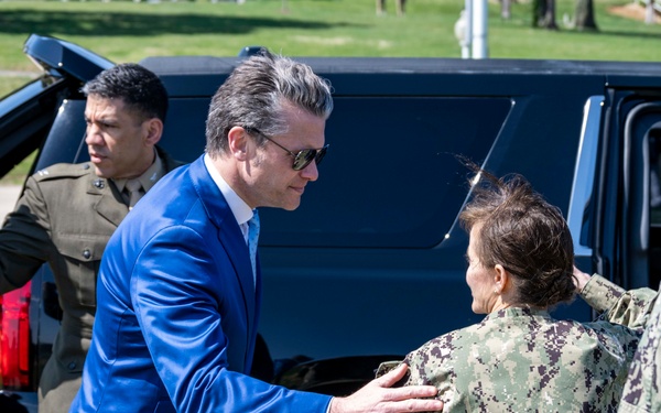 Secretary of Defense Pete Hegseth Visits U.S. Naval Academy