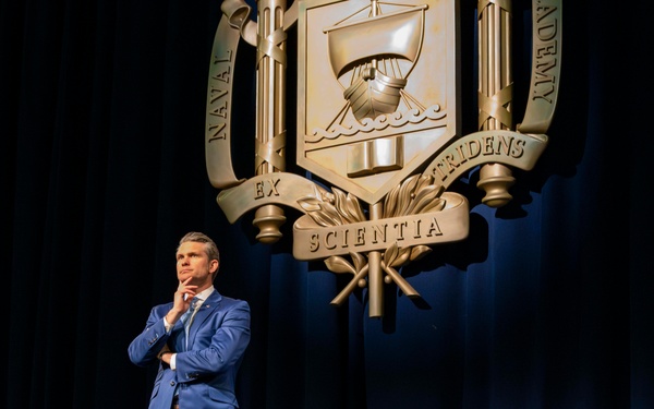 Secretary of Defense Pete Hegseth Visits U.S. Naval Academy