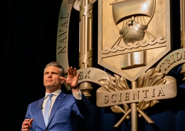 Secretary of Defense Pete Hegseth Visits U.S. Naval Academy