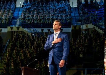 Secretary of Defense Pete Hegseth Visits U.S. Naval Academy