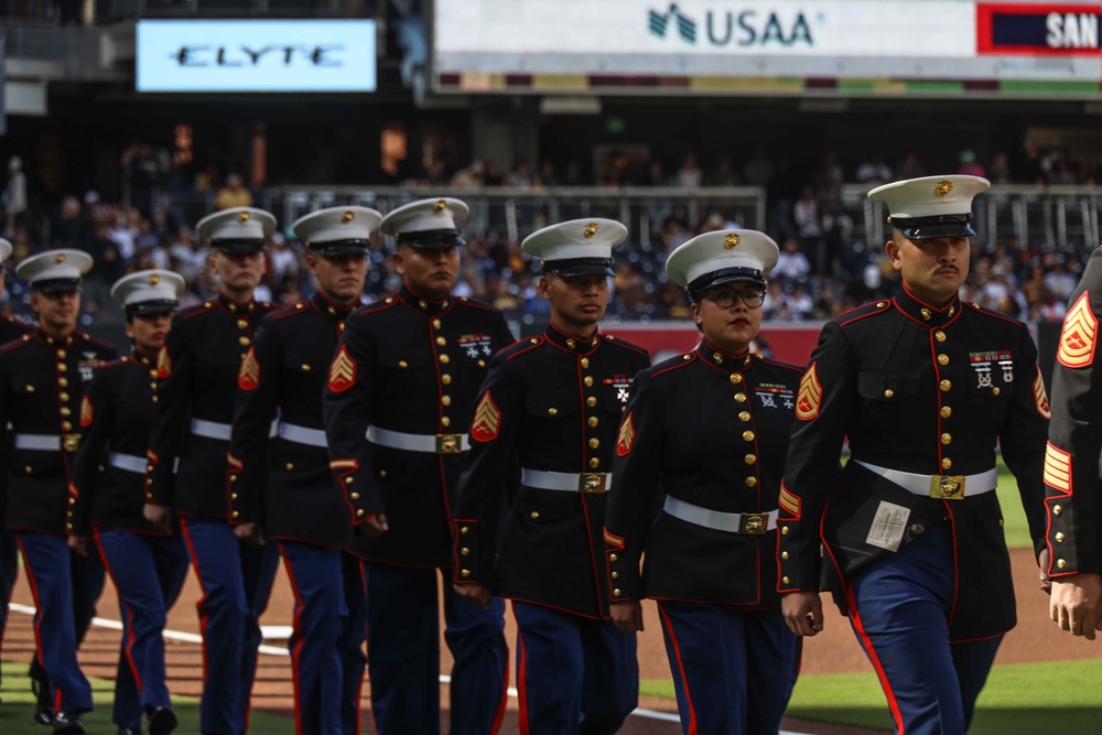 3rd MAW San Diego Padres flyover and Salute to Service