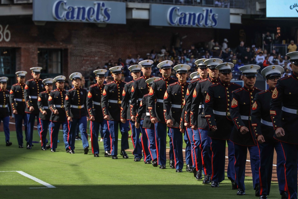 3rd MAW San Diego Padres flyover and Salute to Service