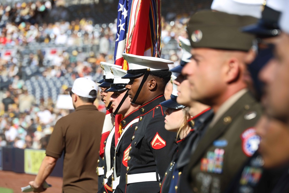 3rd MAW San Diego Padres flyover and Salute to Service