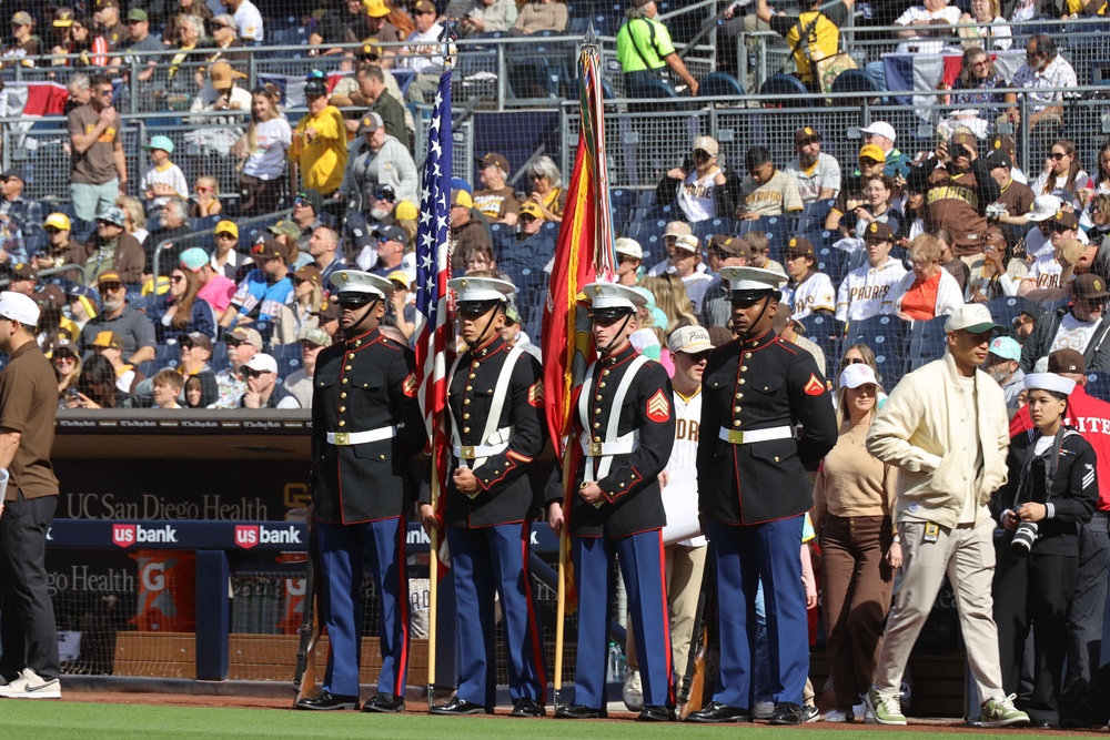 3rd MAW San Diego Padres flyover and Salute to Service