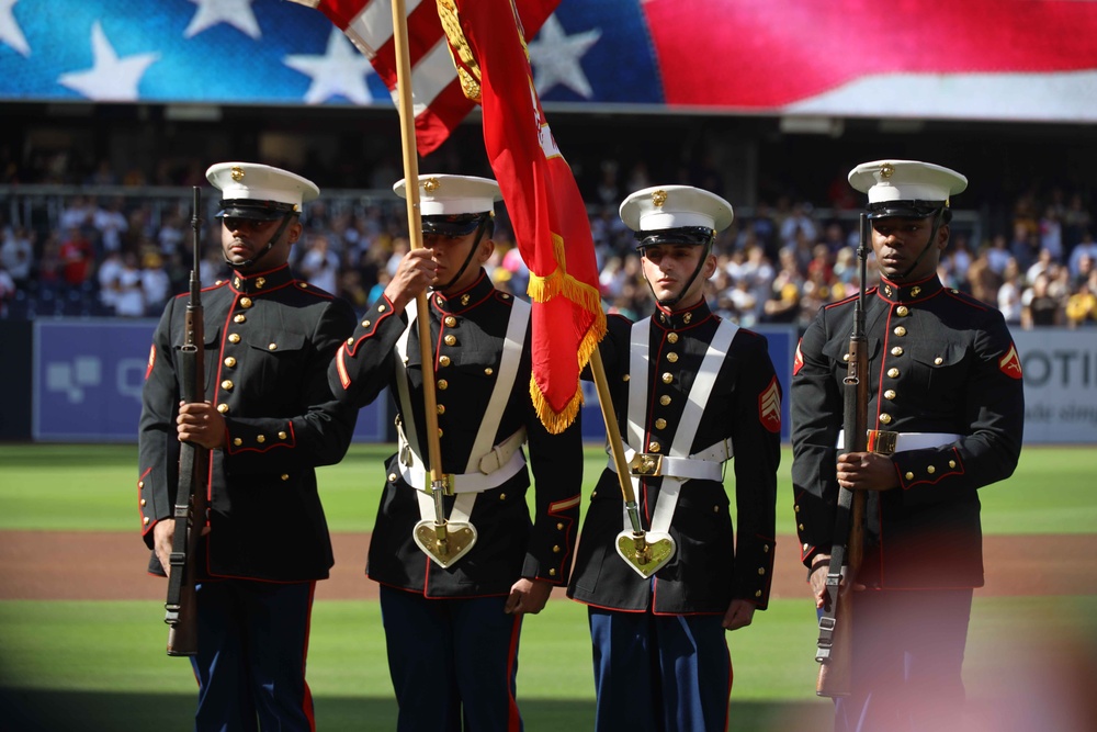 3rd MAW San Diego Padres flyover and Salute to Service