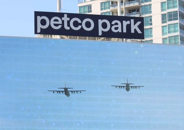 3rd MAW San Diego Padres flyover and Salute to Service