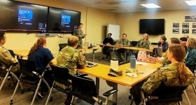 CAPT Cimino hosts an event to recognize the 154th Birthday of the U.S. Navy Medical Corps
