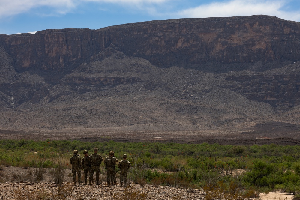 U.S. Soldiers support southern border mission at Big Bend National Park