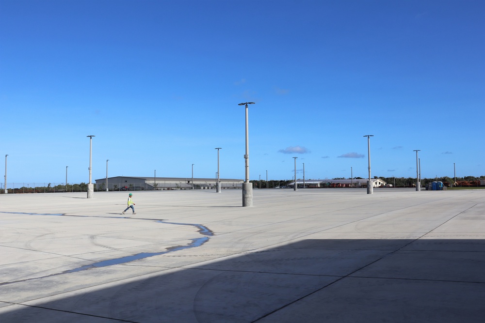 The Parking Area for a New Automotive Maintenance Shop on Camp Blaz
