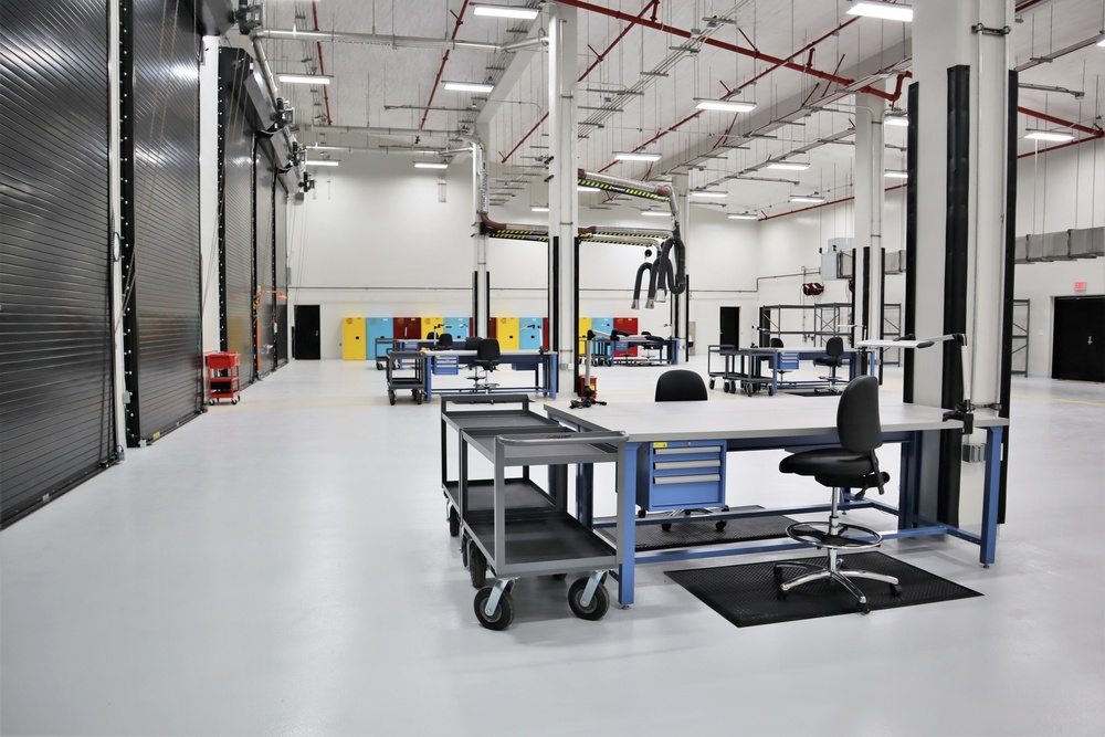 An Auto Maintenance Bay on Camp Blaz