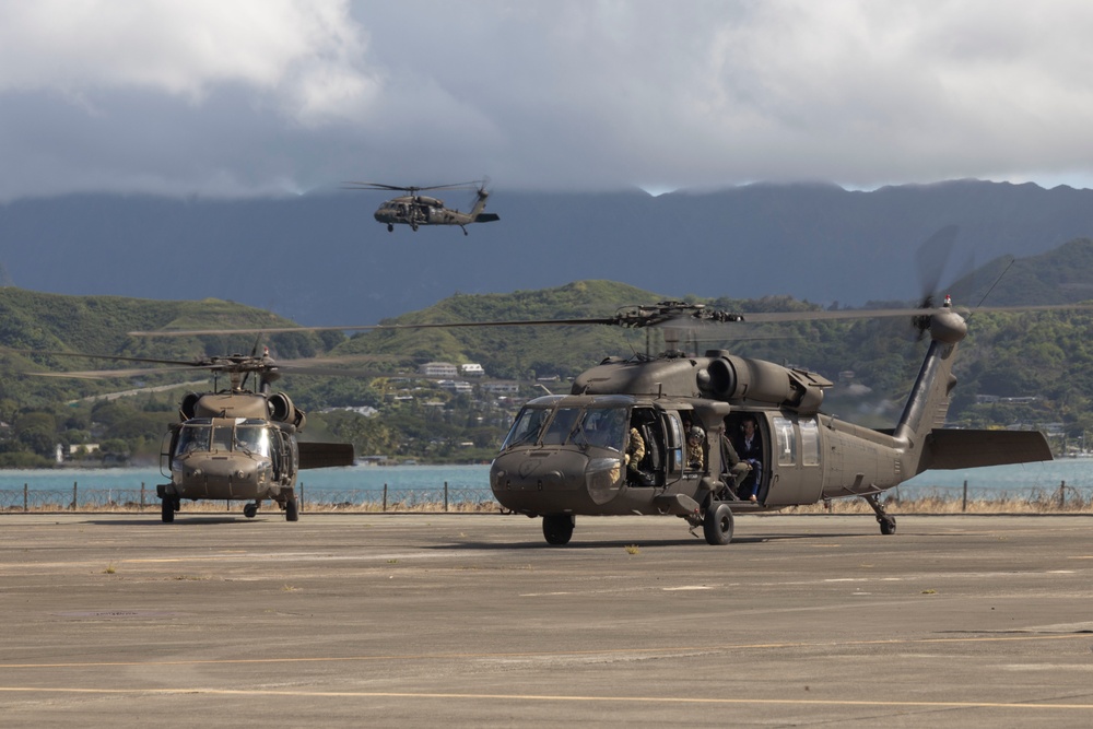 U.S. Secretary of Defense Pete Hegseth Visits Marine Corps Base Hawaii