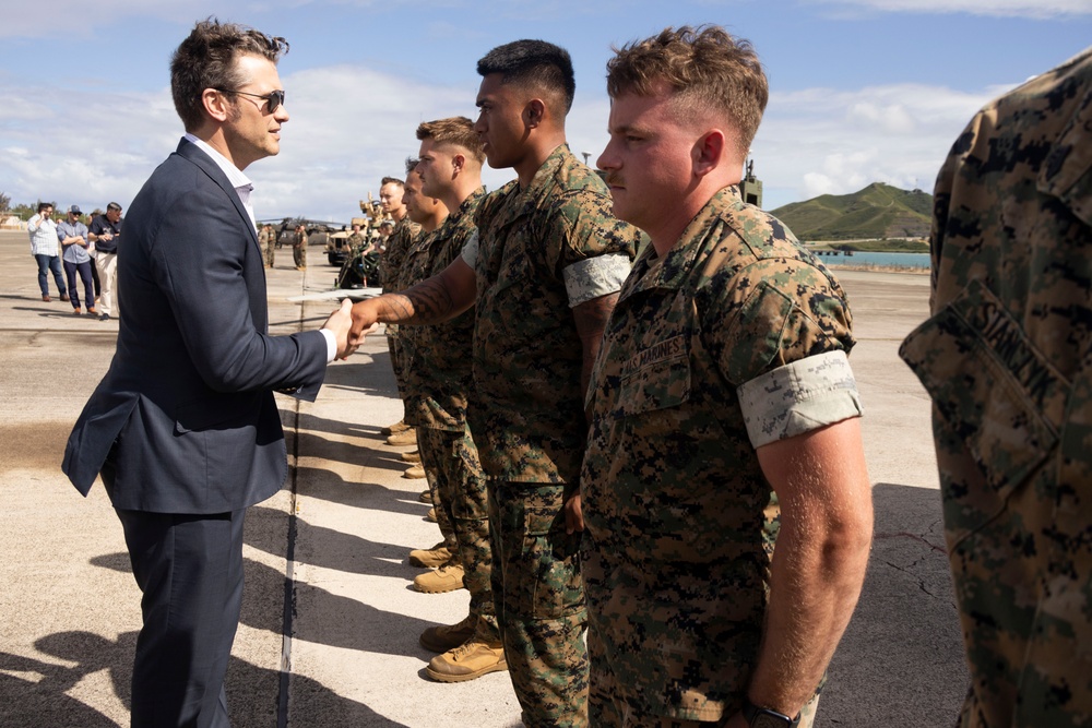 U.S. Secretary of Defense Pete Hegseth Visits Marine Corps Base Hawaii