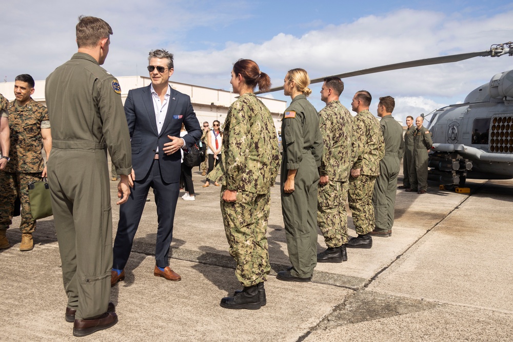 U.S. Secretary of Defense Pete Hegseth Visits Marine Corps Base Hawaii