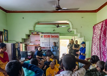 Sailors from USS Ralph Johnson Visit Desire Society during Tiger Triumph 2025