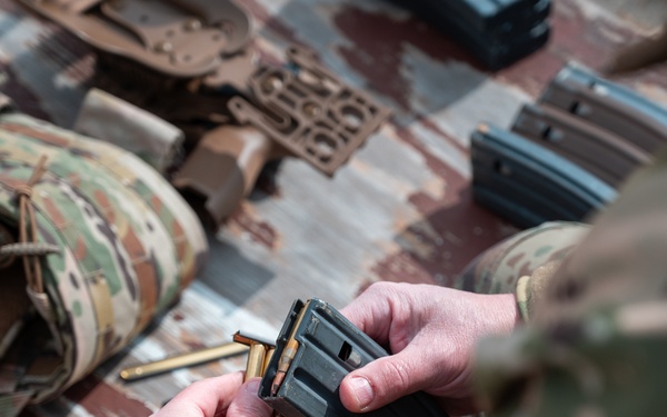 Members of the 111th Attack Wing go though Weapons Qualification at Joint Base McGuire, Dix, Lakehurst (5 of 5)
