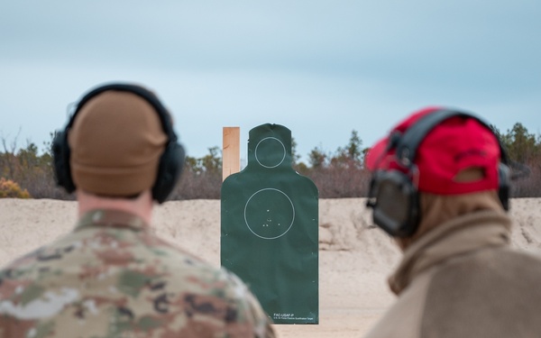 Members of the 111th Attack Wing go though Weapons Qualification at Joint Base McGuire, Dix, Lakehurst (3 of 5)