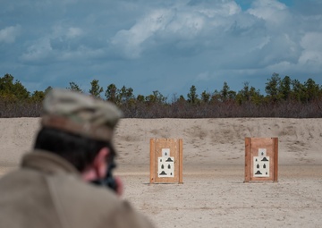 Members of the 111th Attack Wing go though Weapons Qualification at Joint Base McGuire, Dix, Lakehurst (2 of 5)