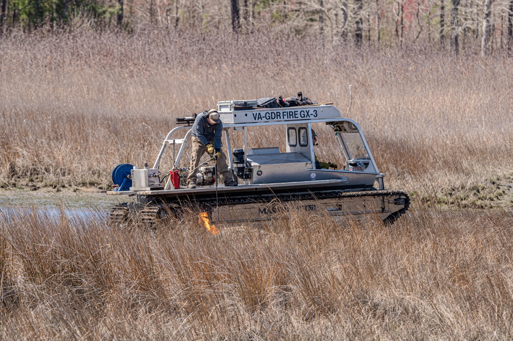 Joint Base Langley-Eustis Performs First Prescription Fire in 10 Years Increasing Biodiversity,  Soldier Safety and Training