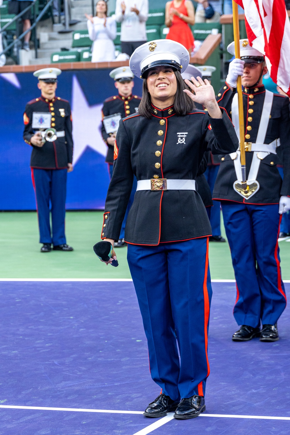 1st MARDIV Band performs at Indian Wells Tennis Garden