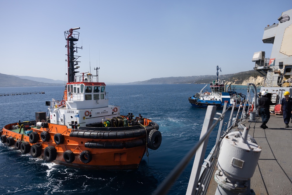 USS Oscar Austin (DDG 79) Departs Souda Bay, Greece after Mid-Deployment Voyage Repair (MDVR)
