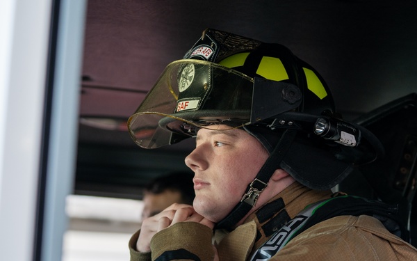 Keesler Fire Dept conducts fire drill