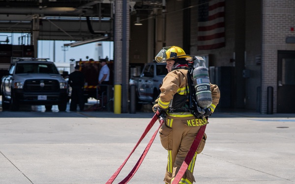 Keesler Fire Dept conducts fire drill
