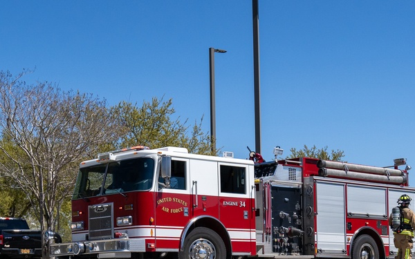 Keesler Fire Dept conducts fire drill